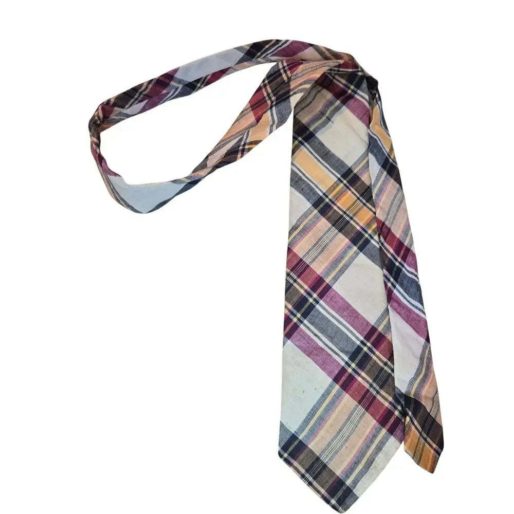 Vintage Abercrombie & Fitch plaid tie